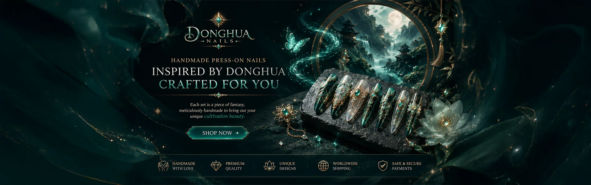 Shop the DonghuaNails collection — handmade nails delivered worldwide